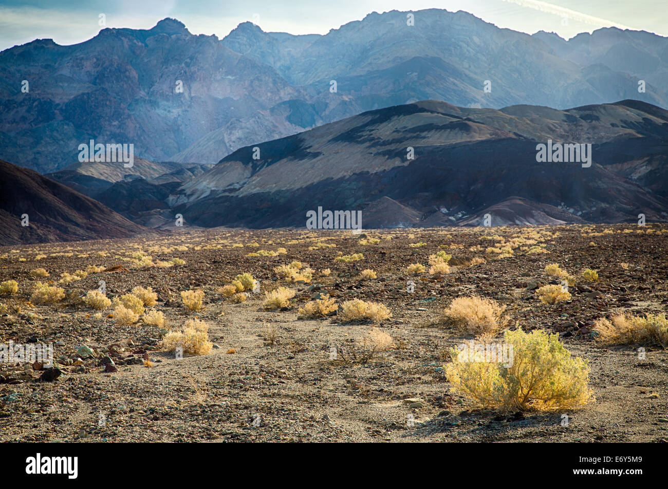 La palette de l'artiste scenic drive dans Death Valley National Park, en Californie. Banque D'Images