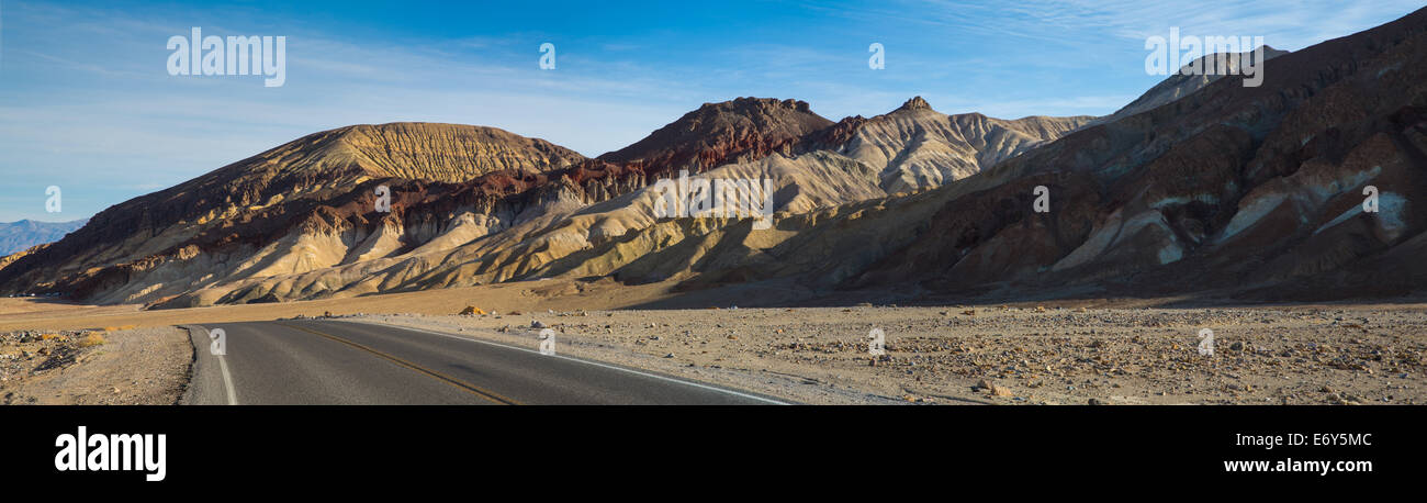 La palette de l'artiste scenic drive dans Death Valley National Park, en Californie. Banque D'Images