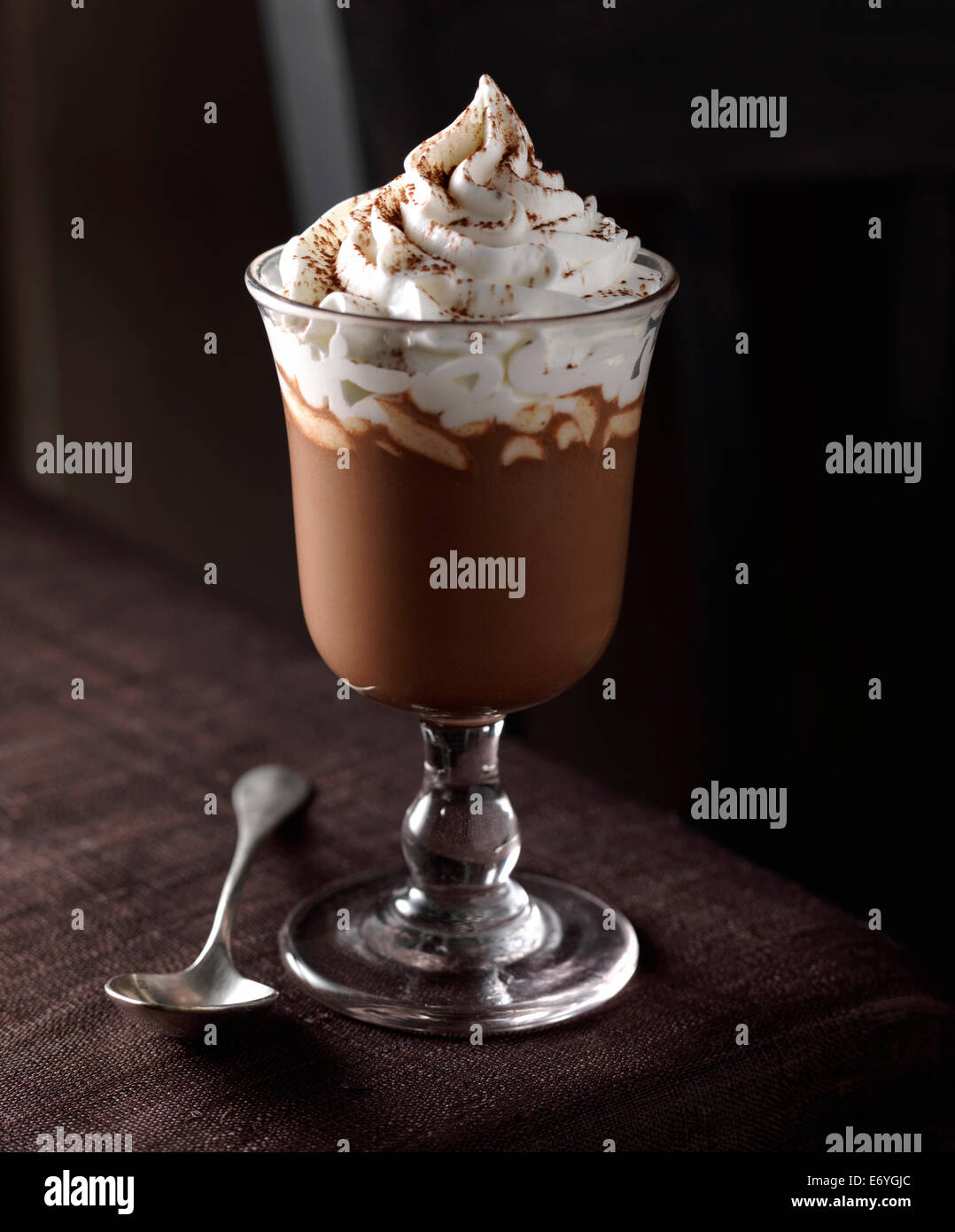 Chocolat chaud viennois Banque D'Images