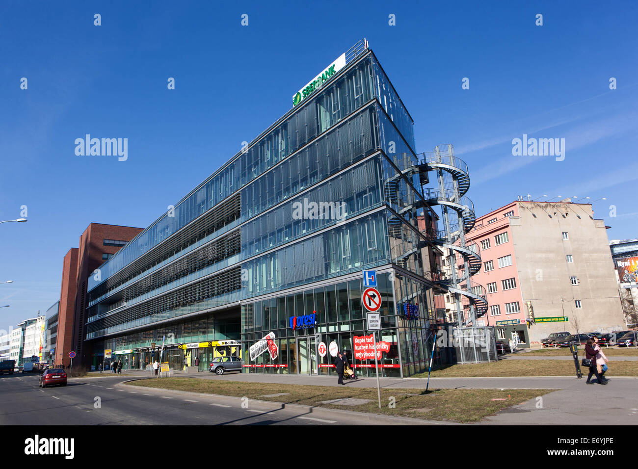La Sberbank, la société siège à Pankrác, CR, Prague République Tchèque Banque D'Images
