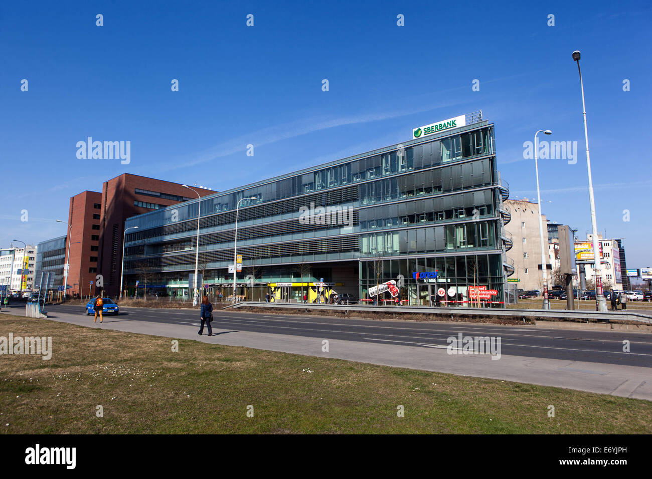 La Sberbank, la société siège à Pankrác, CR, Prague République Tchèque Banque D'Images
