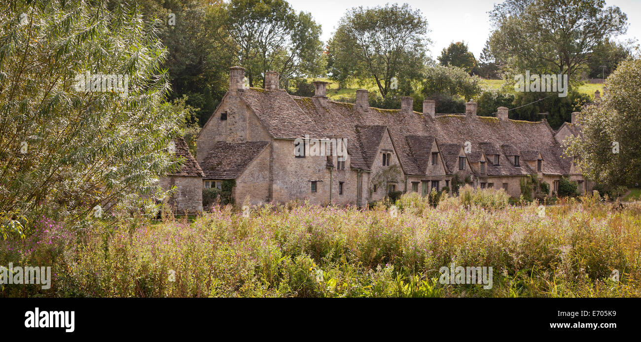 Arlington Row weavers cottages, Bibury, Cotswolds, Royaume-Uni Banque D'Images