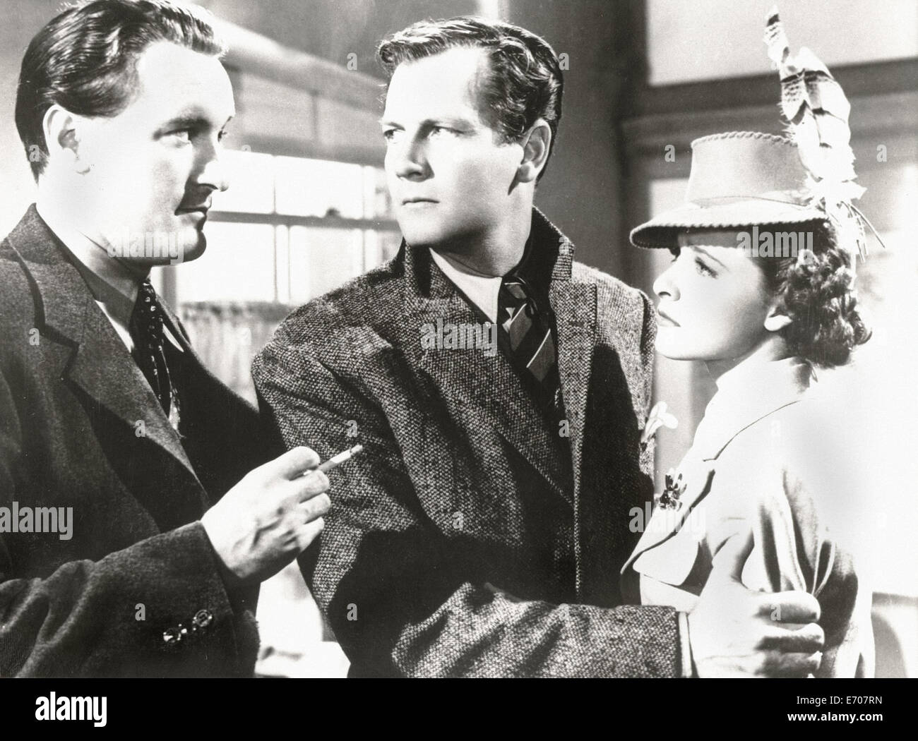 Correspondant à l'étranger - George Sanders Joel McCrea Laraine Day - Réalisation : Alfred Hitchcock - 1940 Banque D'Images