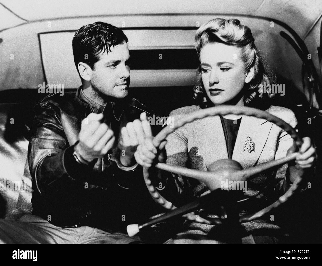 Saboteur - Robert Cummings, Priscilla Lane - Réalisation : Alfred Hitchcock - 1942 Banque D'Images