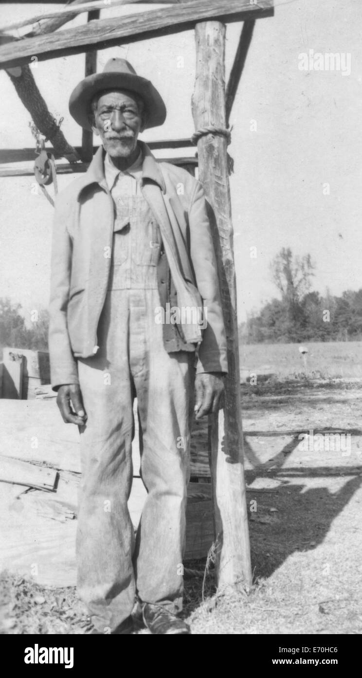 Campbell Davis, ex-esclave, Karnak, Texas, 1937 Banque D'Images