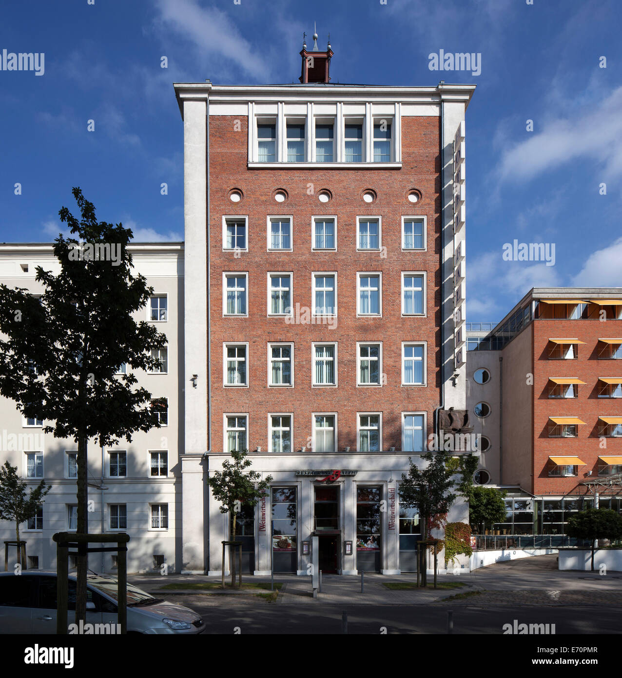 Arcona Hotel Baltic, dans le style de la modernité socialiste, Stralsund, Mecklembourg-Poméranie-Occidentale, Allemagne Banque D'Images