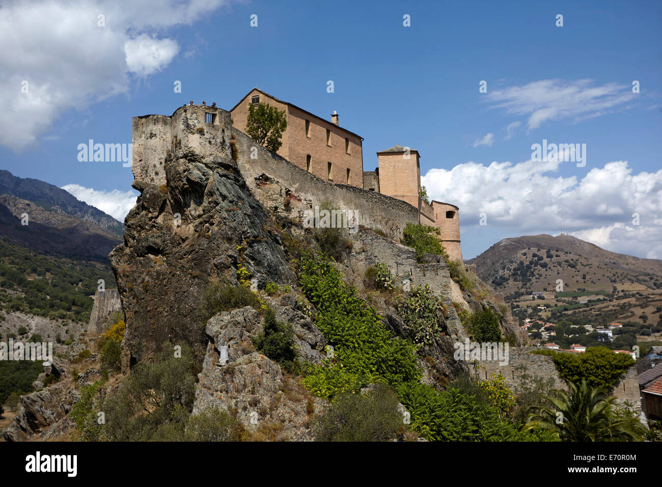 Citadelle, Corte, Corse, France Banque D'Images