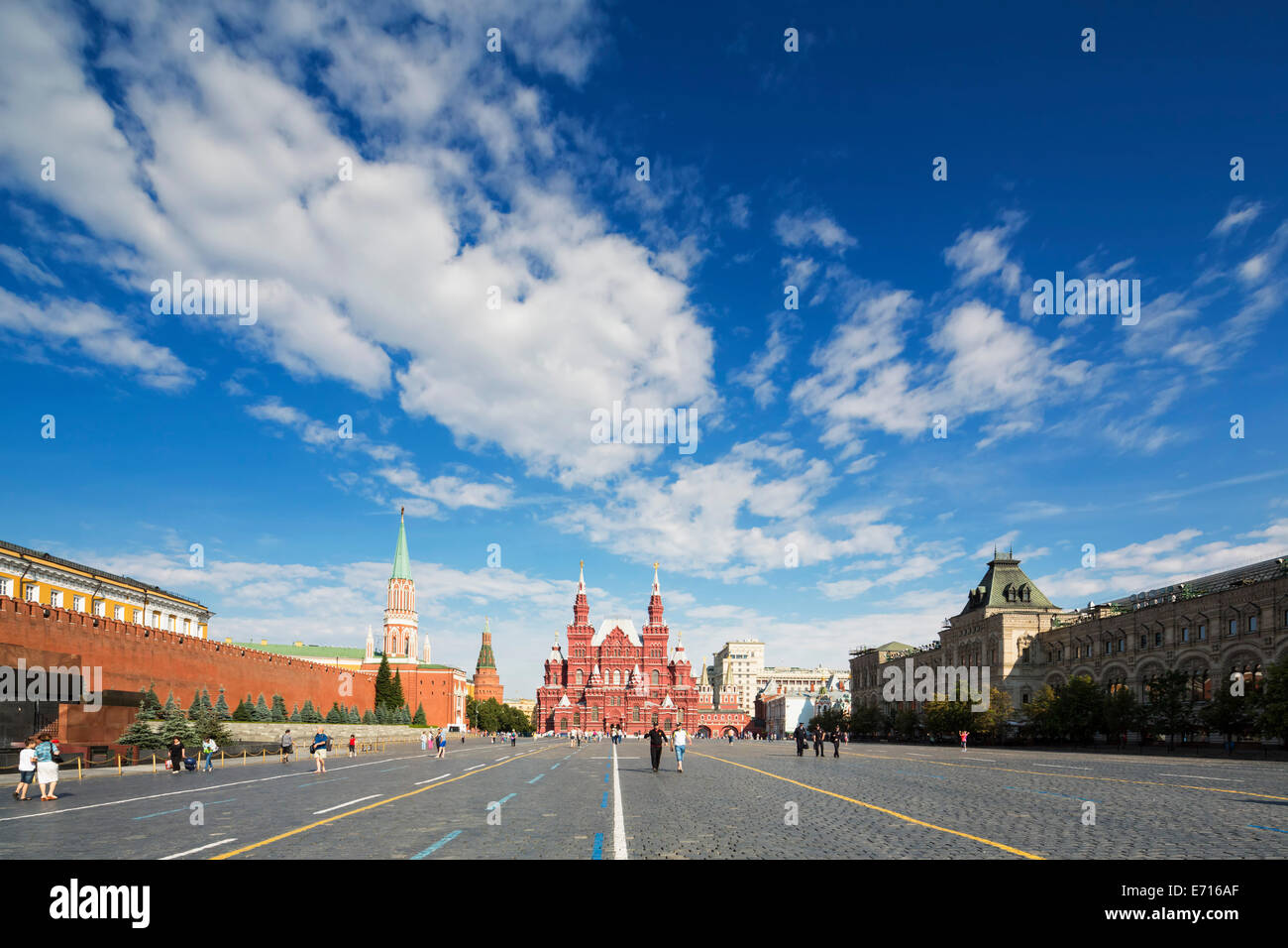 La Russie, Moscou, la Place Rouge avec des bâtiments Banque D'Images