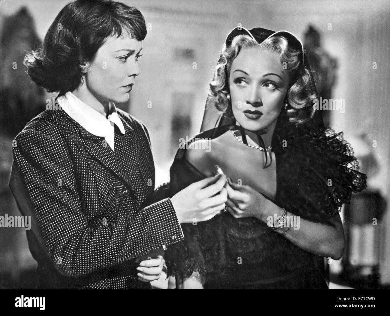 Le trac - Jane Wyman Marlene Dietrich - Directeur : Alfred Hitchcock - 1950 Banque D'Images