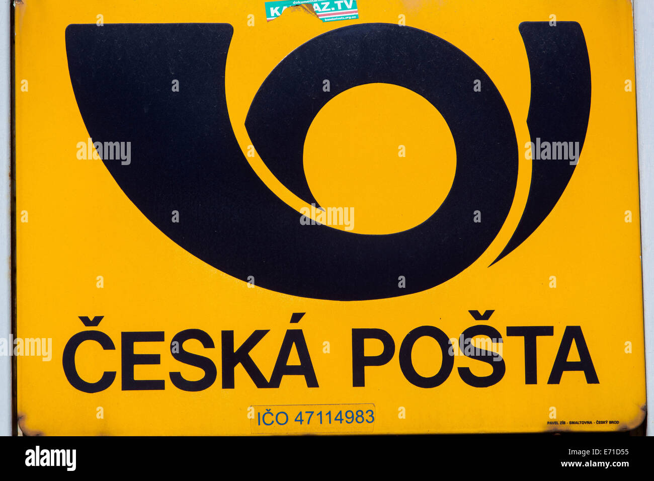 Ceska posta, logo La poste tchèque Banque D'Images