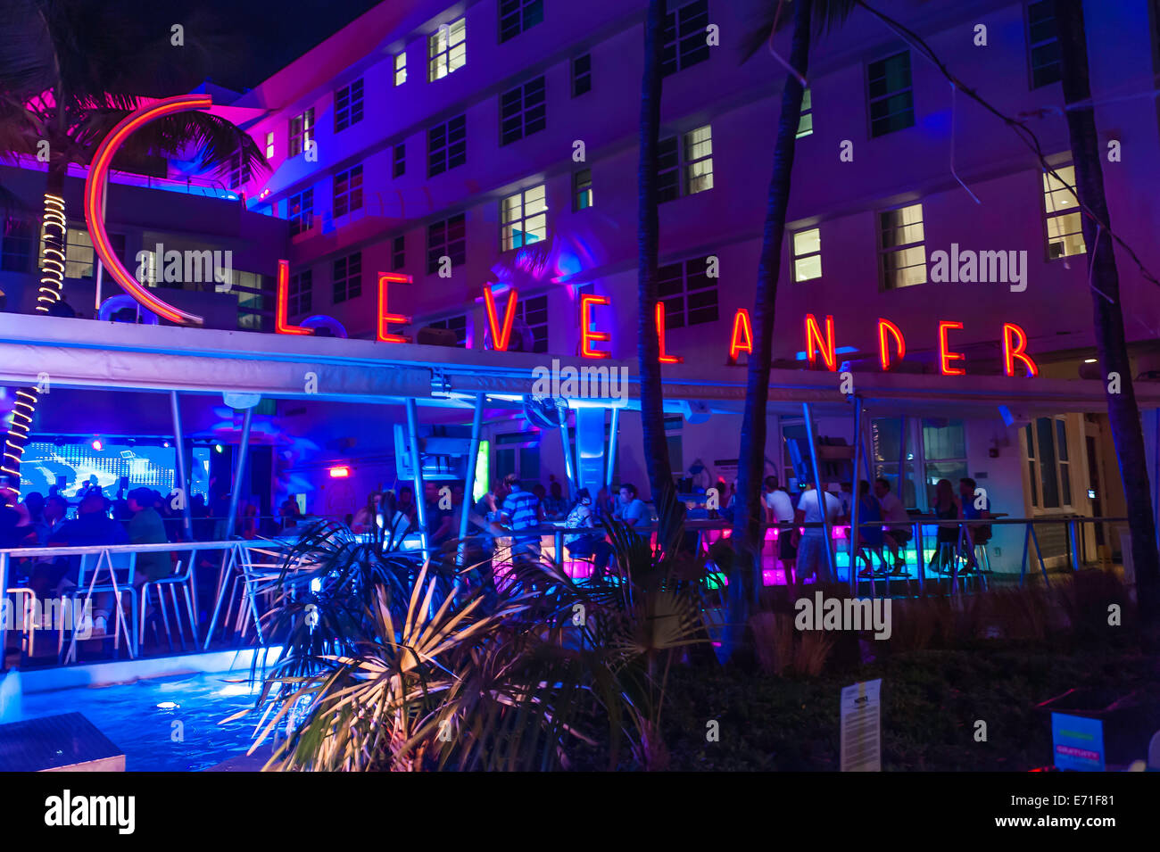 Clevelander, Miami South Beach Banque D'Images