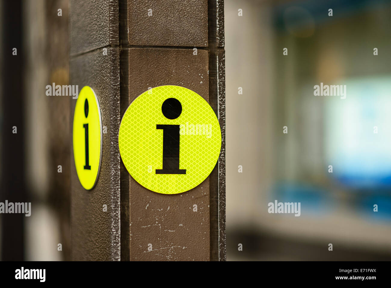 Informations touristiques sur inscription. Banque D'Images