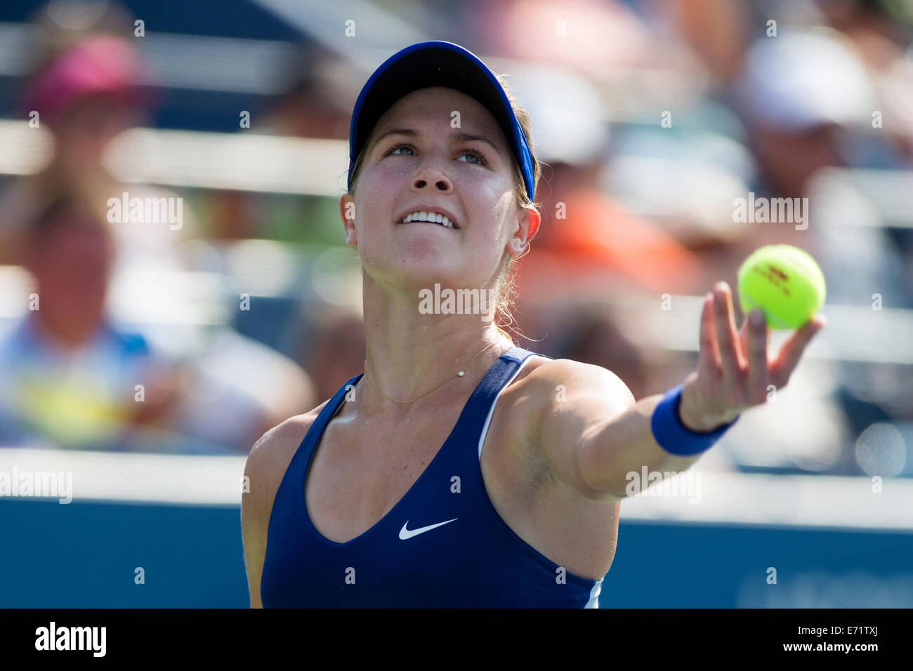 Eugénie Bouchard (CAN) lors du premier round action pendant la deuxième journée de l'US Open Tennis Championships. © Paul J. Sutton/PCN Banque D'Images