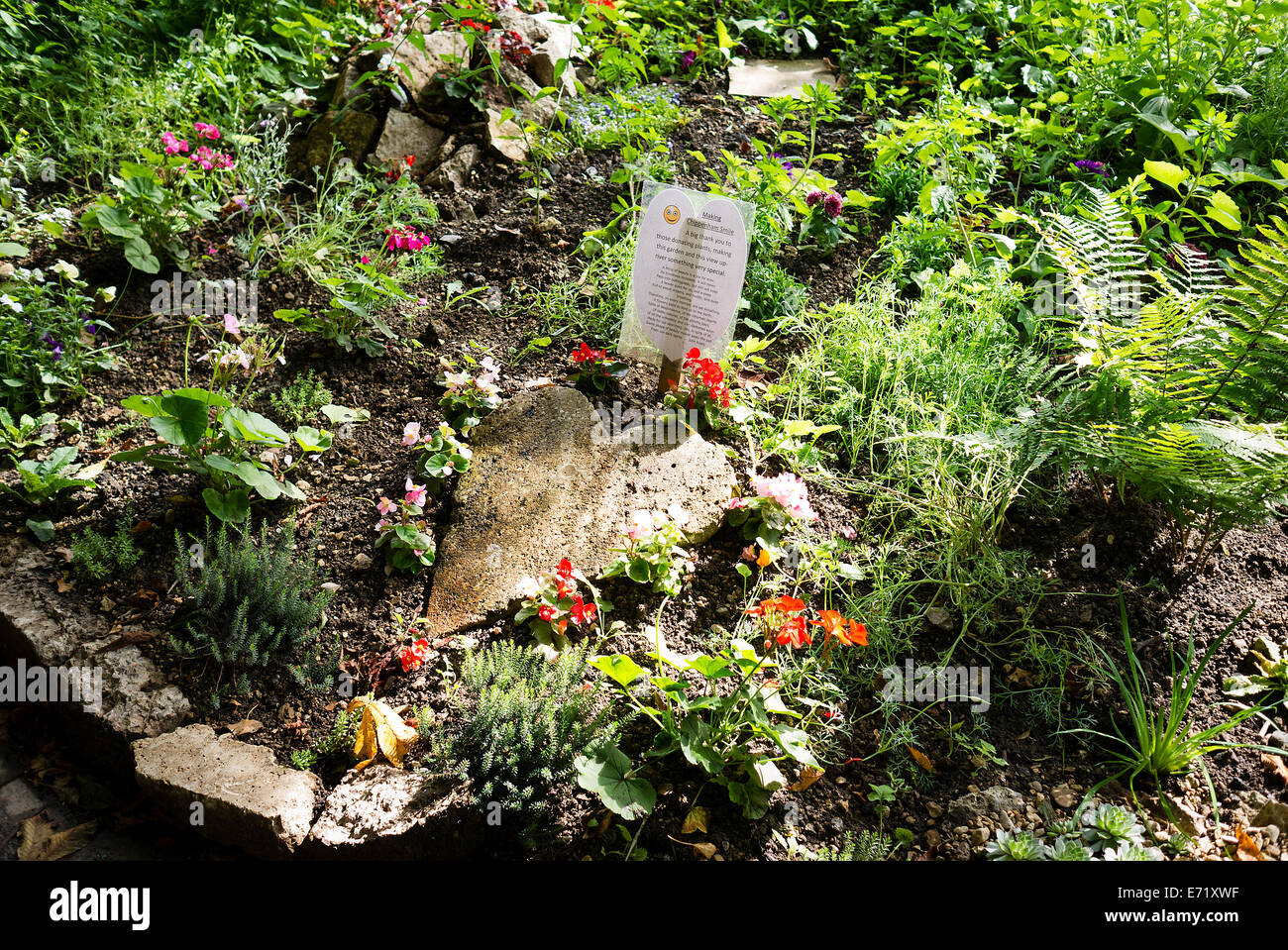 Jardin communautaire à Chippenham UKz Banque D'Images
