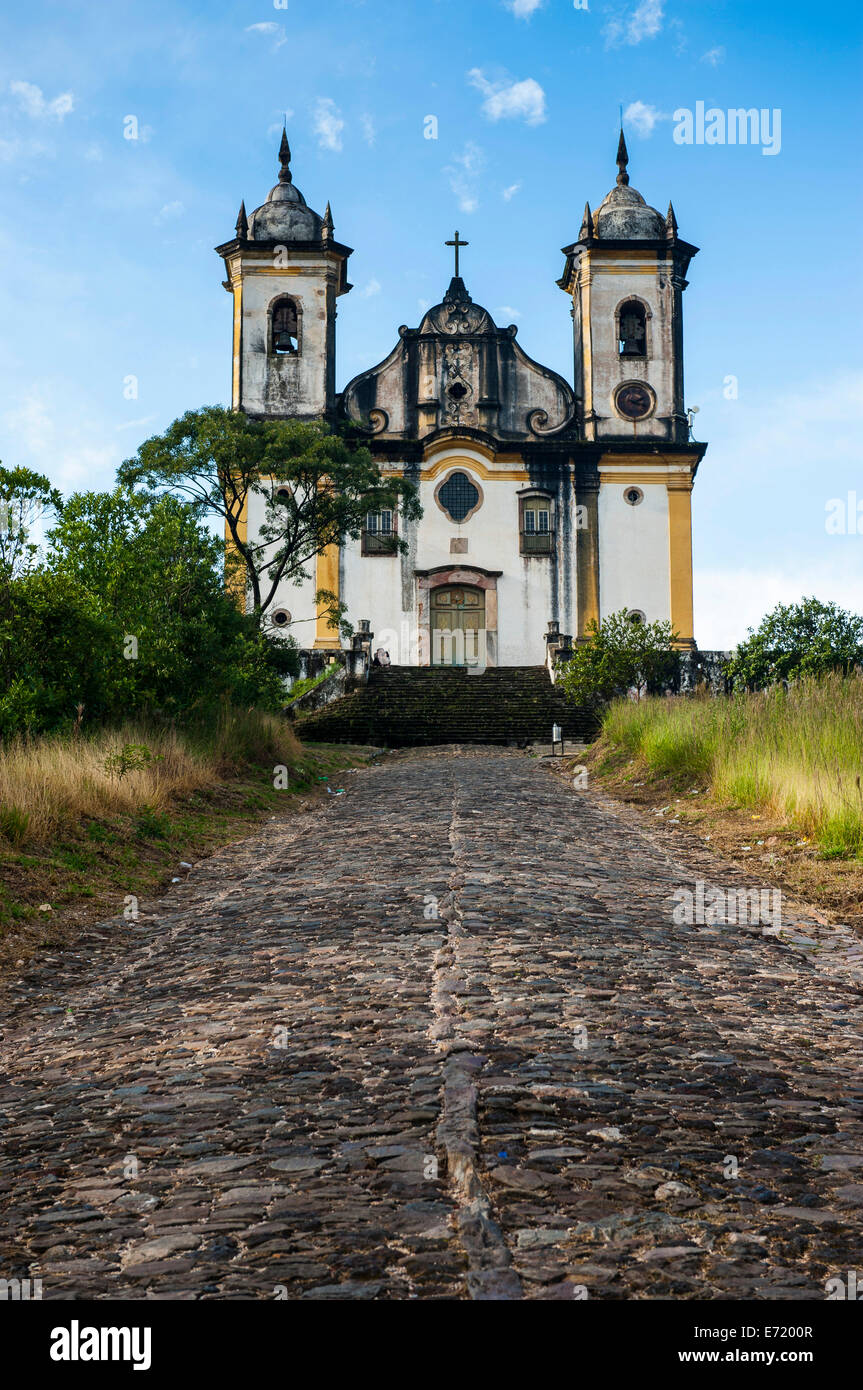 Église de Sao Francisco de Paula, Ouro Preto, UNESCO World Heritage Site, Minas Gerais, Brésil Banque D'Images