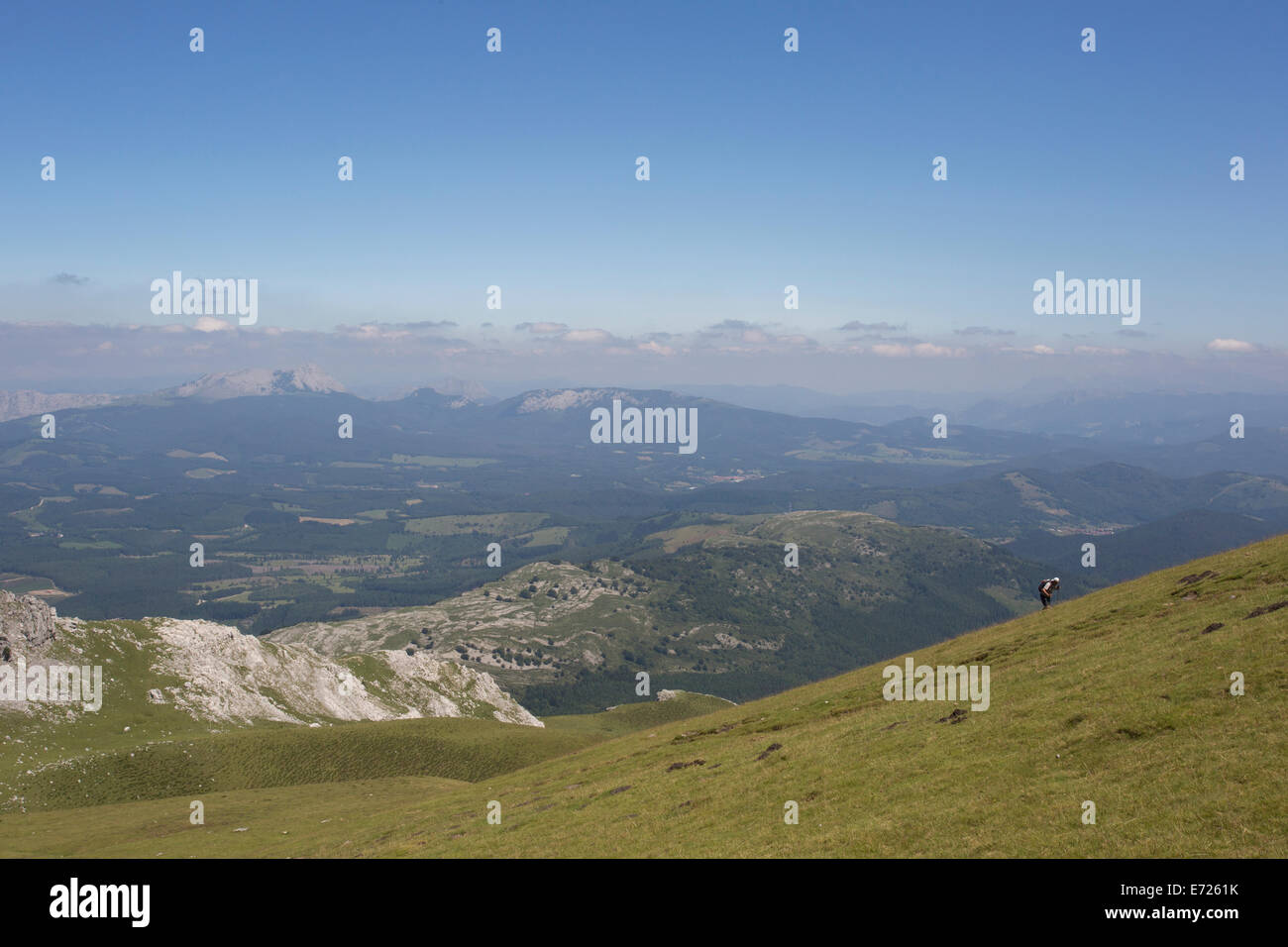 Marcher jusqu'Gorbeia Basque, Espagne Banque D'Images