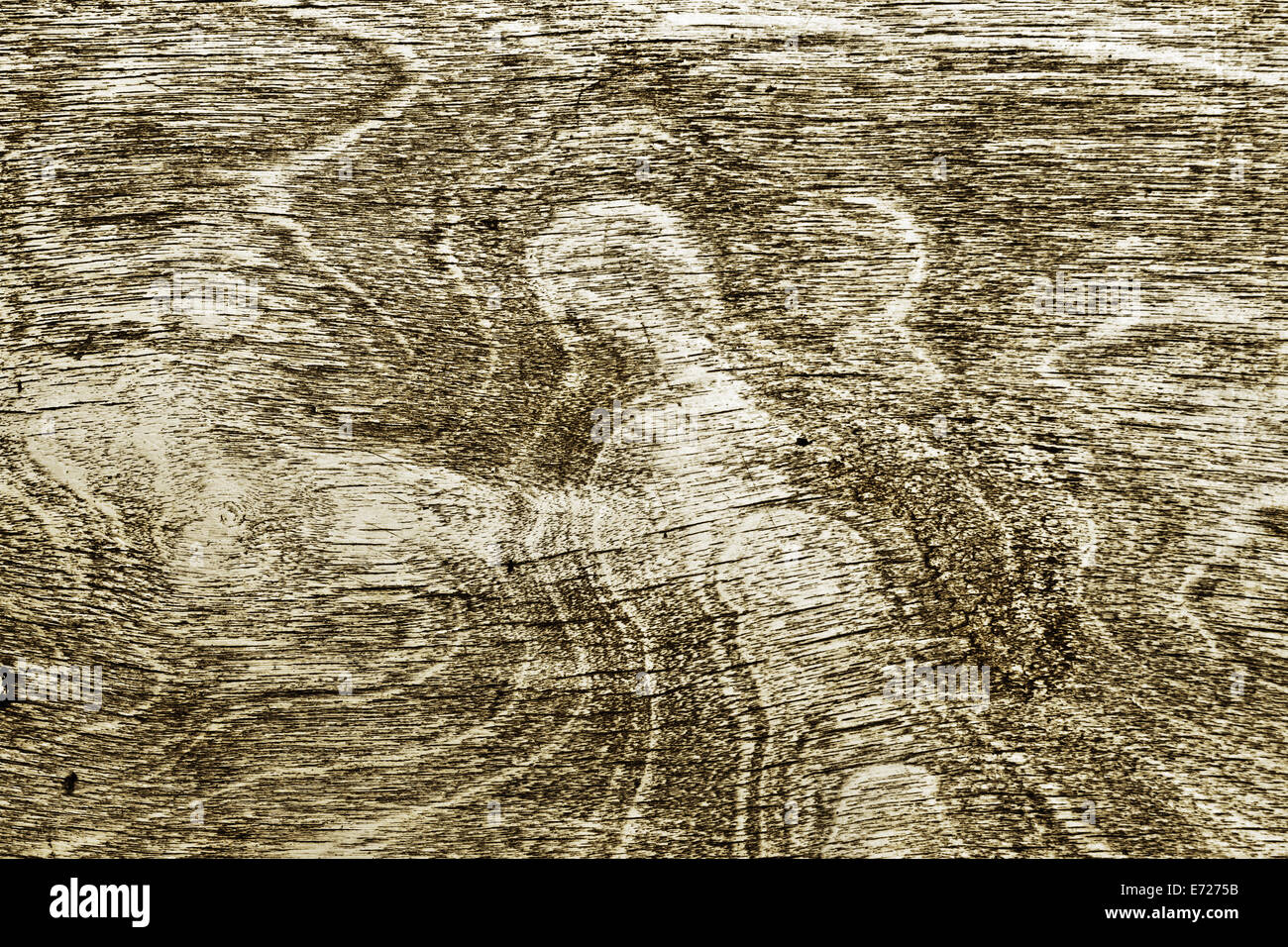Surface en bois d'un vieux tabouret Banque D'Images