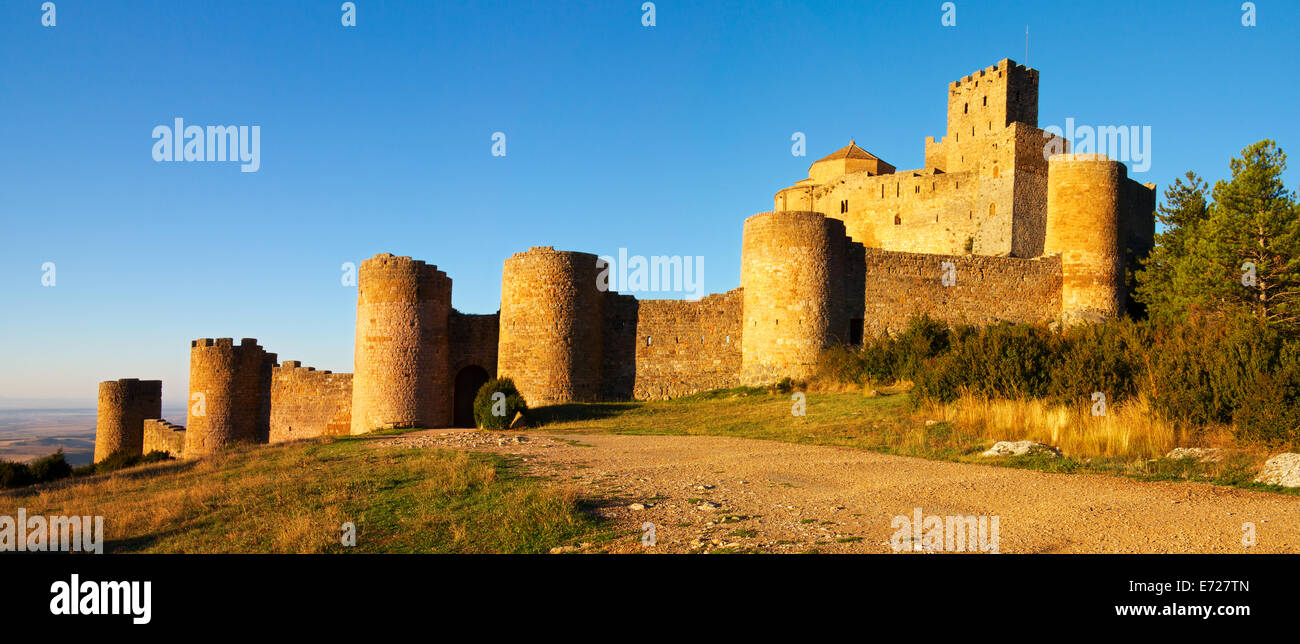 Le Château de Loarre, Province de Huesca, Aragon, Espagne Banque D'Images