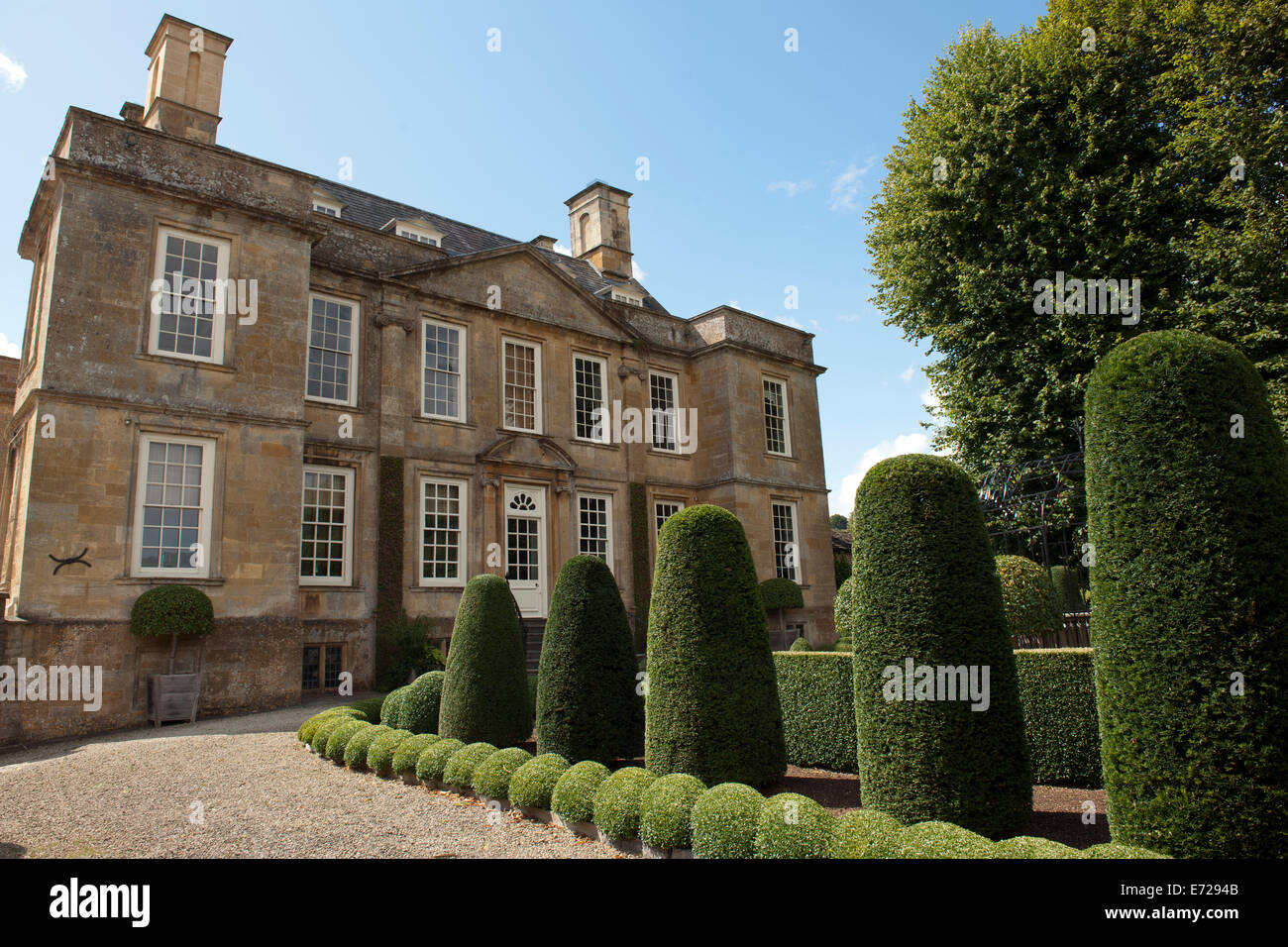 Bourton House, Bourton on the Hill, Gloucestershire, Angleterre, Royaume-Uni. Banque D'Images
