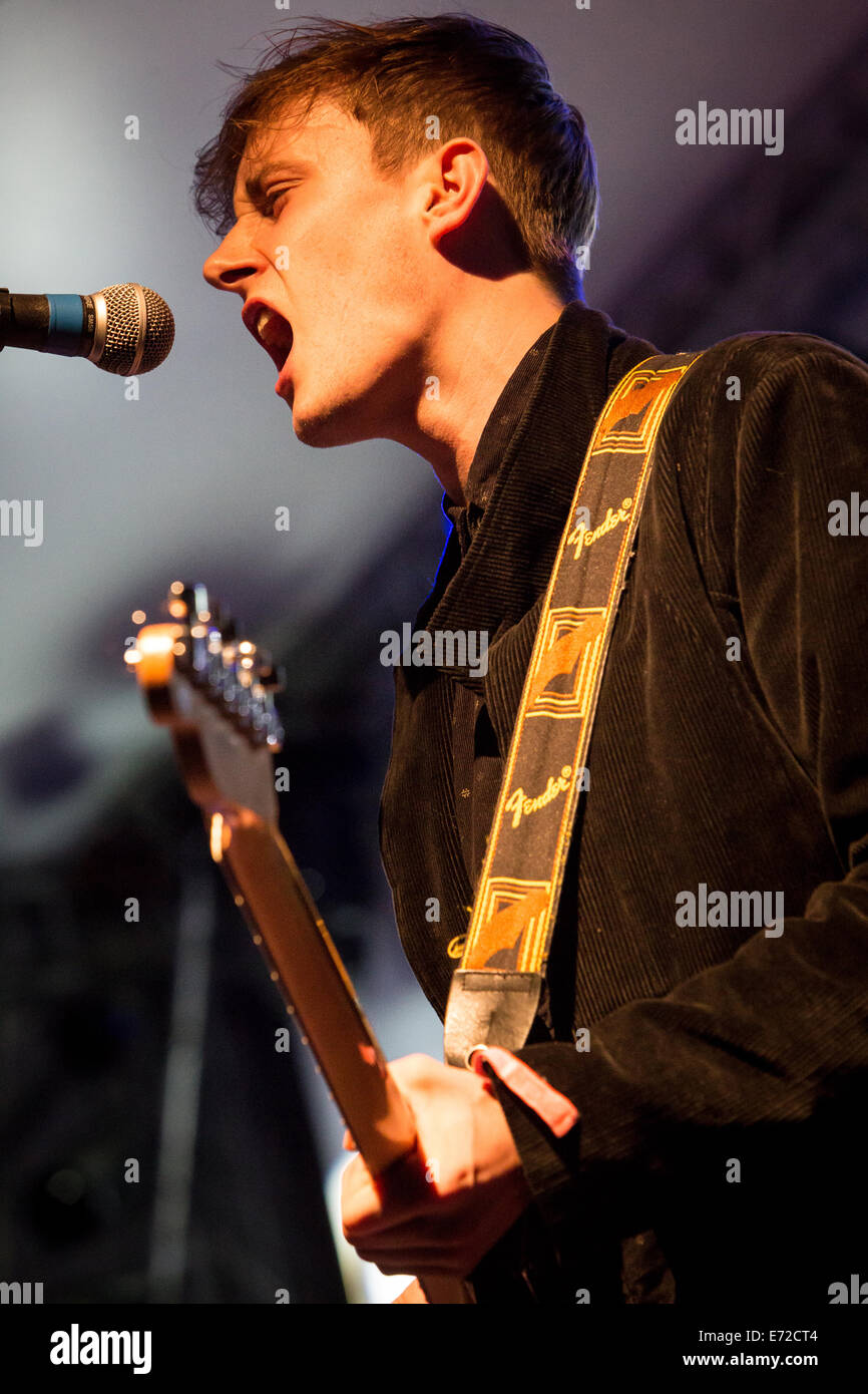 Segrate, Milan, Italie. 03e Septembre 2014. Le groupe britannique The CARNABYS effectue le live au Circolo Magnolia le show d'ouverture de crédit Blondie : Rodolfo Sassano/Alamy Live News Banque D'Images