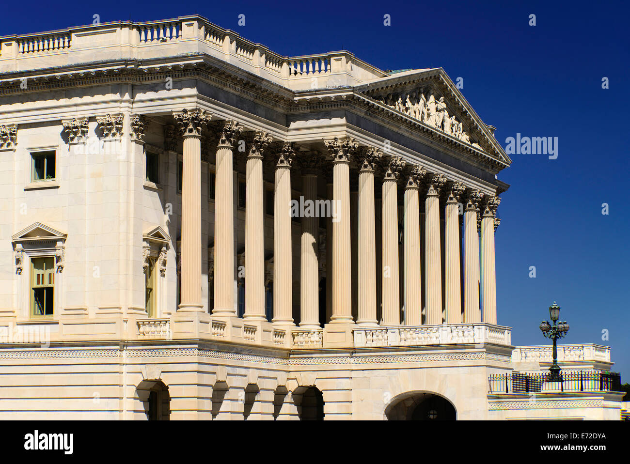 USA, Washington DC, Capitol Building iew angulaire de la Chambre des Représentants. Banque D'Images