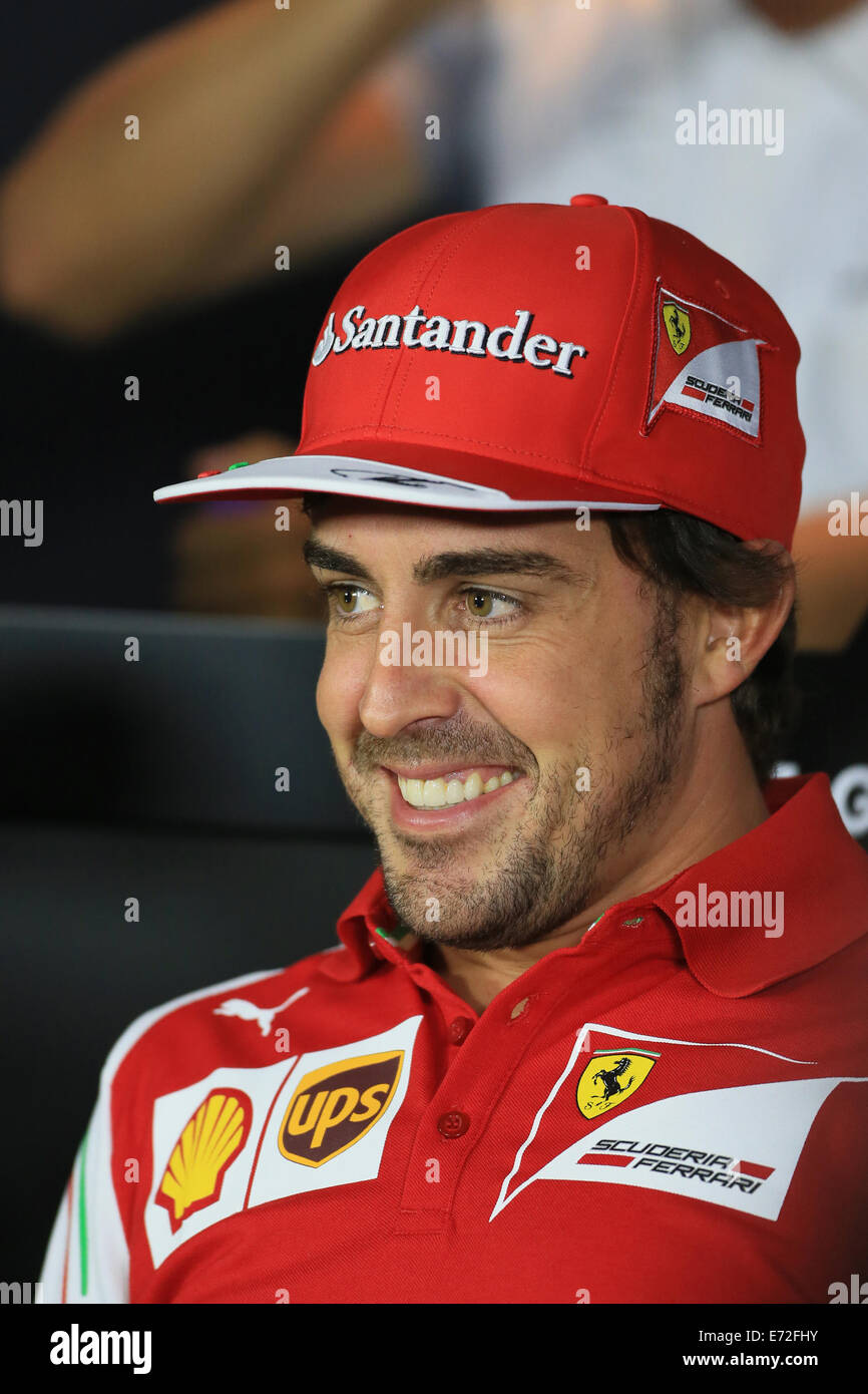 Monza, Italie. 08Th Nov, 2014. Italian Grand Prix de F1. La Scuderia Ferrari F1 de Fernando Alonso au cours de jeudi FIA F1 de la conférence de presse : Action Crédit Plus Sport/Alamy Live News Banque D'Images