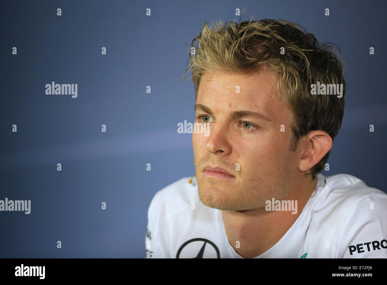 Monza, Italie. 08Th Nov, 2014. Italian Grand Prix de F1. Nico Rosberg de Mercedes AMG Petronas F1 Team au cours de pilote de Formule 1 de la FIA jeudi Conférence de presse. Credit : Action Plus Sport/Alamy Live News Banque D'Images