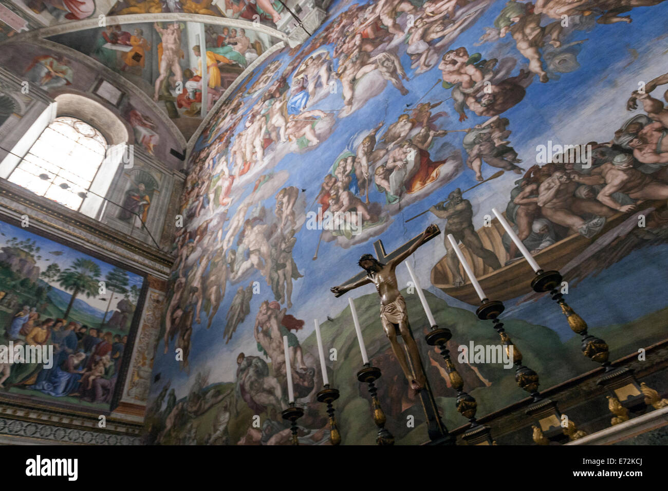 Fresque au plafond michelangelos Banque de photographies et d’images à