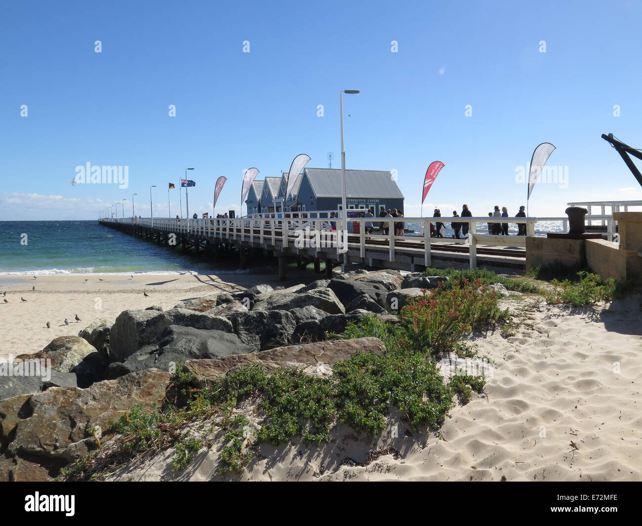 Dans l'ouest de l'Australie Busselton Jetty Banque D'Images