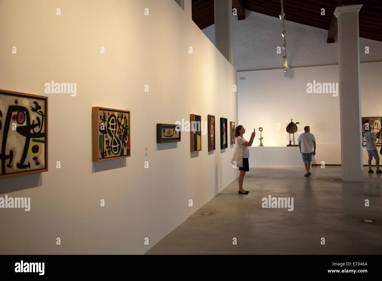 Exposition Joan Miró au Musée d'Art Contemporain de Dalt Vila à Ibiza Banque D'Images