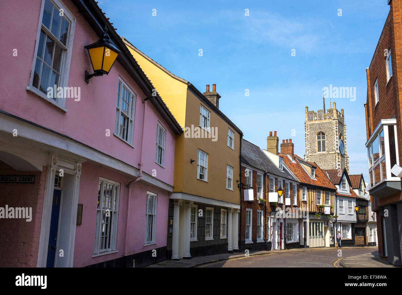 Elm Hill, Norwich, Angleterre, Royaume-Uni, Europe Banque D'Images