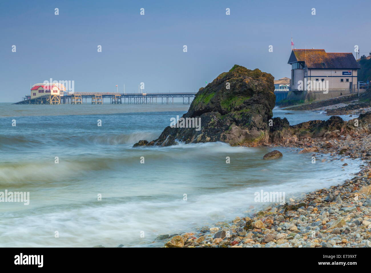 Mumbles Pier, Gower, Swansea, Pays de Galles, Royaume-Uni, Europe Banque D'Images