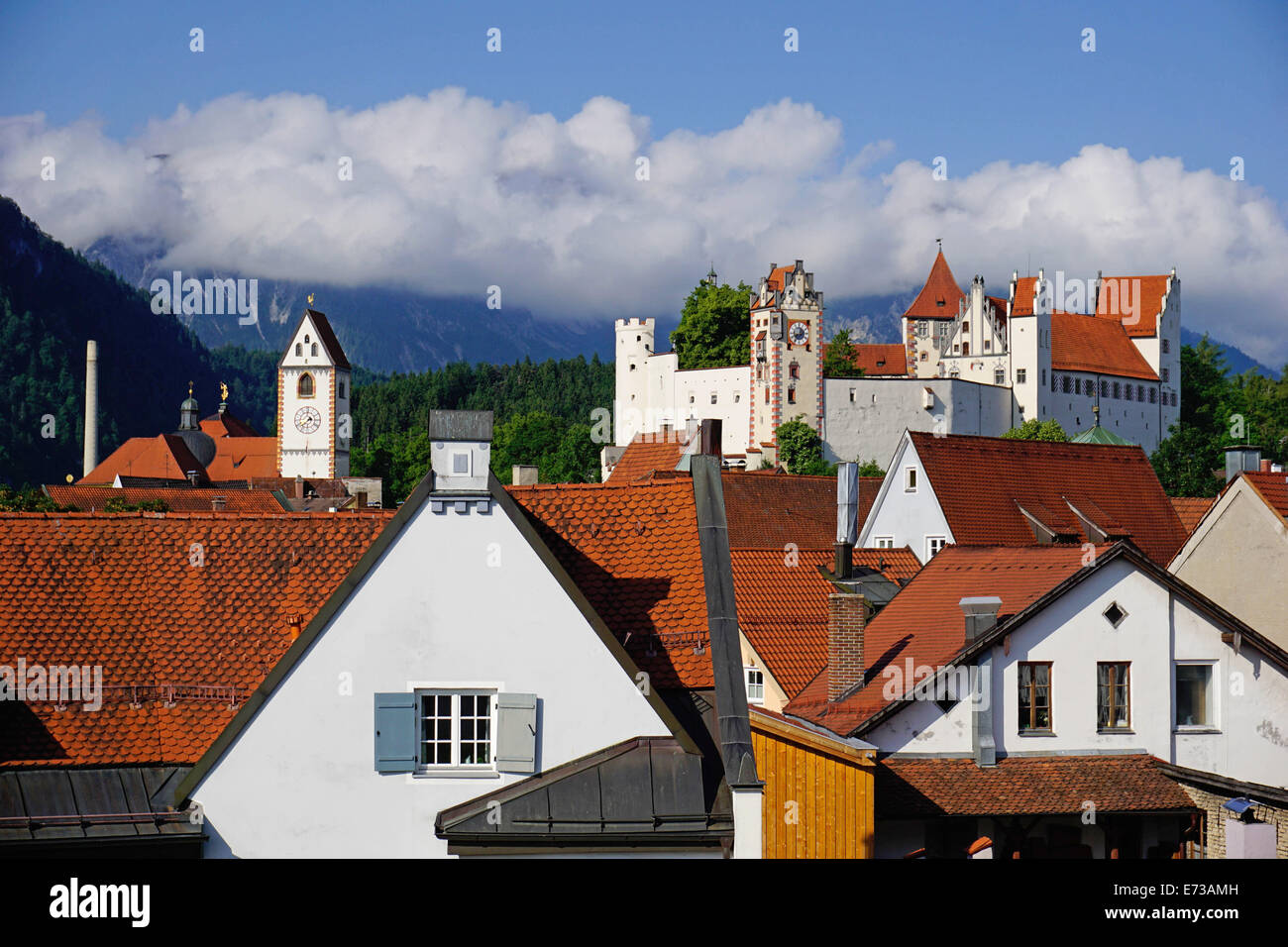 Le haut château, Fussen, Bavaria, Germany, Europe Banque D'Images