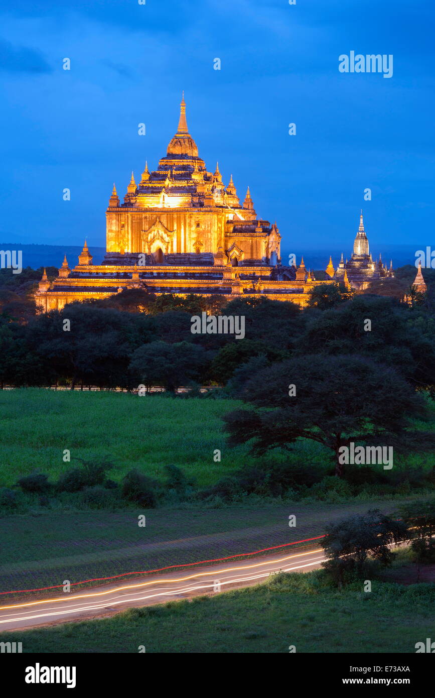 Temple Thatbyinnyu Pahto, Bagan (Pagan), le Myanmar (Birmanie), l'Asie Banque D'Images