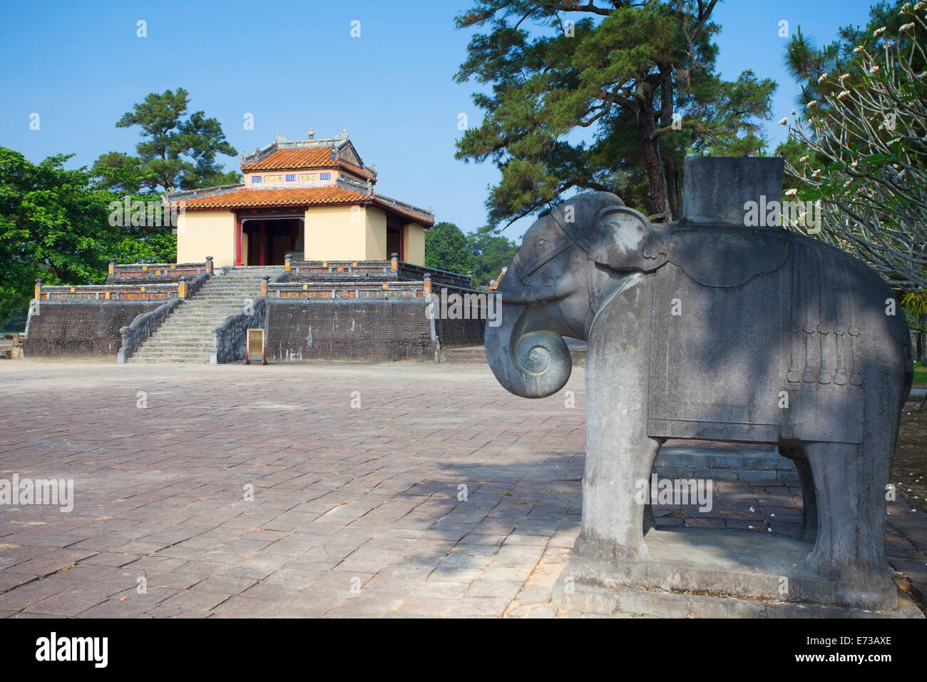 Tombeau de Minh Mang, Site du patrimoine mondial de l'UNESCO, Hue, Thua Thien-Hue, le Vietnam, l'Indochine, l'Asie du Sud-Est, Asie Banque D'Images