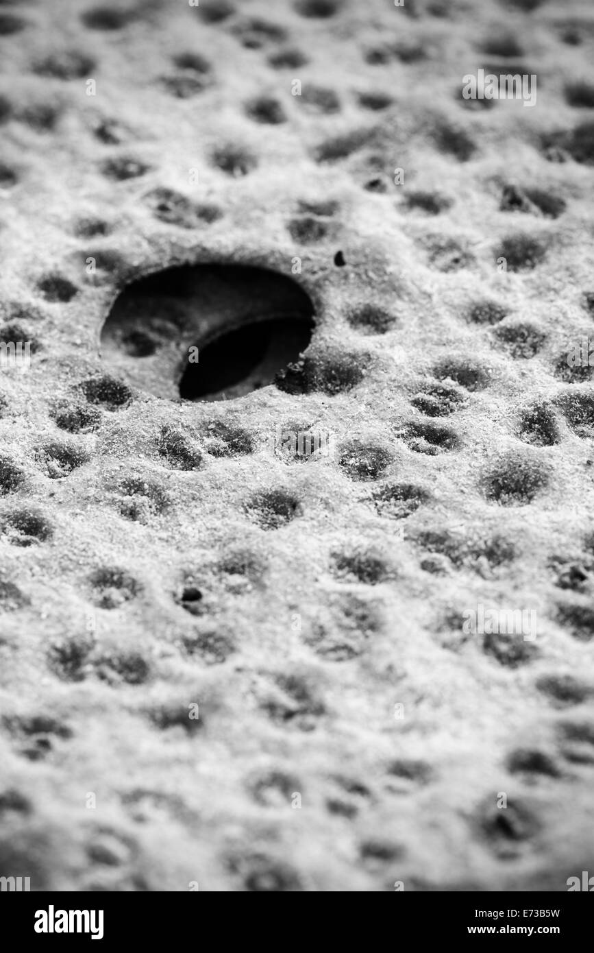 Gros plan du pain croustillant suédois, télévision le pain de seigle. Banque D'Images