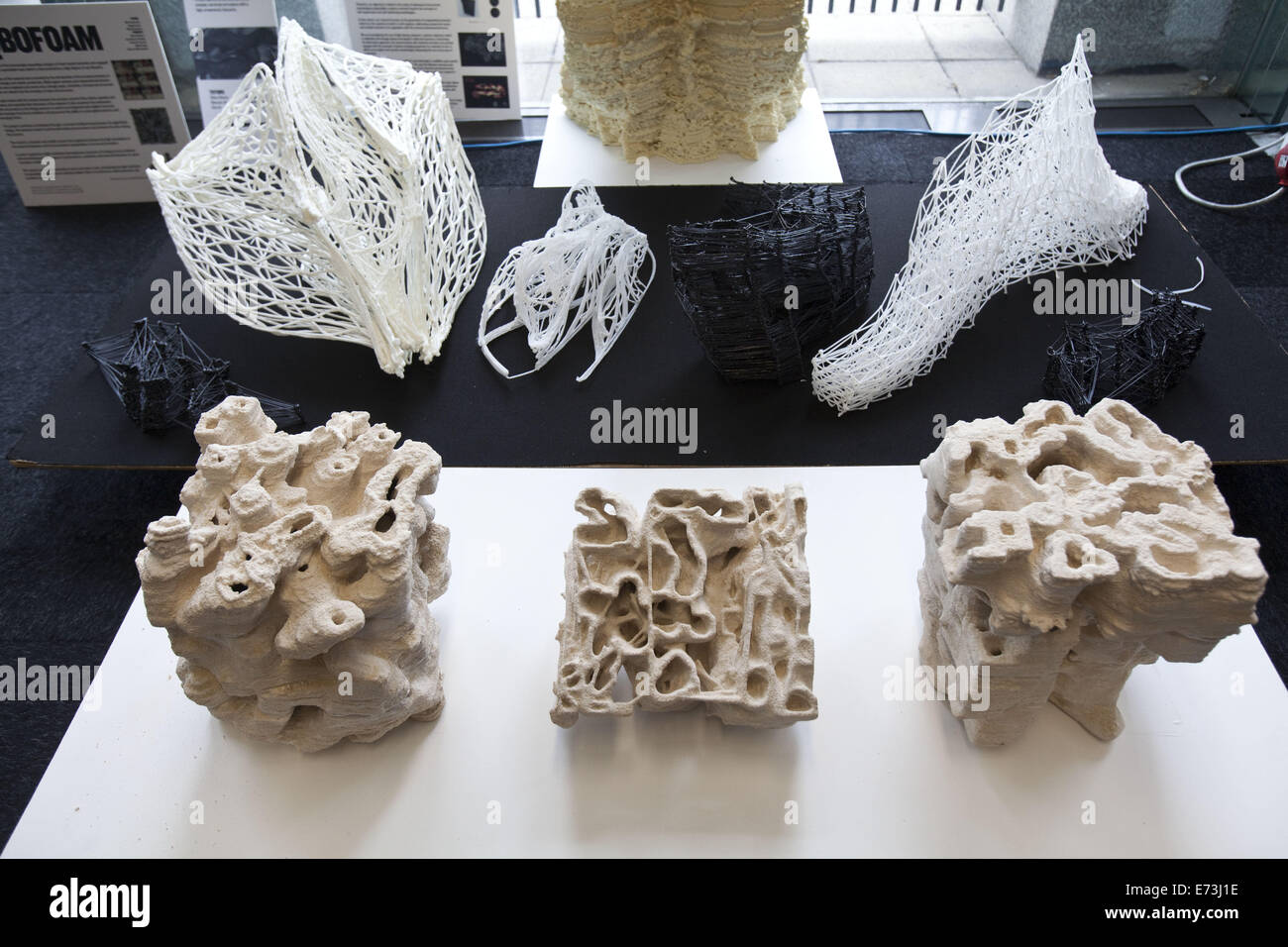 Londres, Royaume-Uni. 16Th Jun 2014. GAD à l'impression 3D Show de Londres.la Bartlett School of Architecture de l'UCL a exploré gamme de nouveaux matériaux offrant des solutions innovatrices pour l'architecture.Troisième London Impression 3D Show organisé à Old Billingsgate en vedette le meilleur de la technologie d'impression 3D, l'éducation et de la créativité, Londres, Royaume-Uni. Credit : Veronika Lukasova/ZUMA/Alamy Fil Live News Banque D'Images