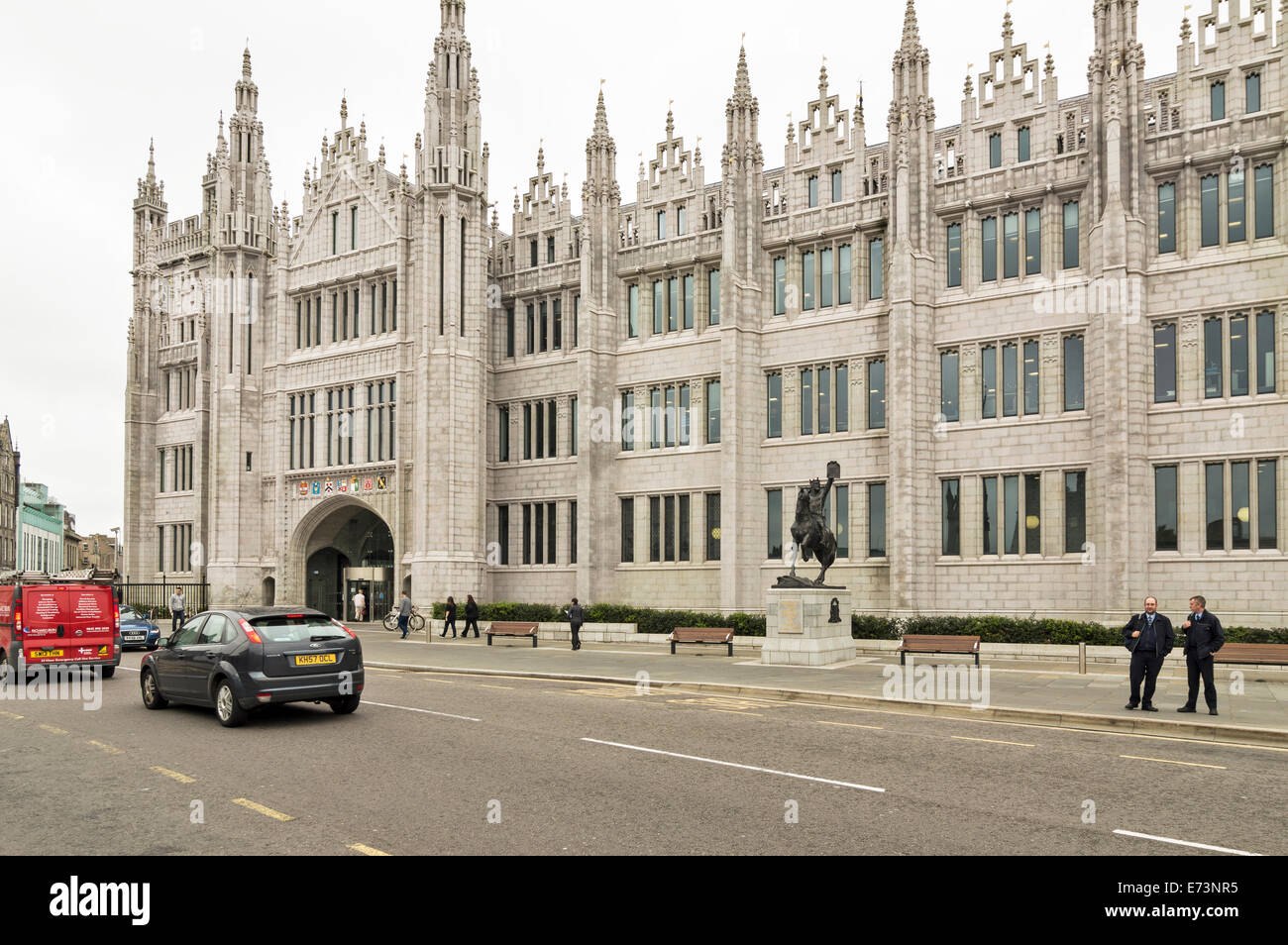 Collège MARISCHAL SIÈGE DE ABERDEEN CITY COUNCIL SITUÉ DANS LA RUE LARGE Banque D'Images