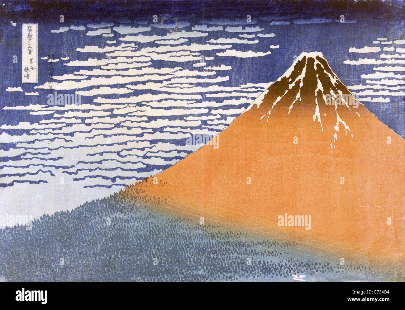 Temps clair et un vent du sud, Katsushika Hokusai, 1829 - 1833 Banque D'Images