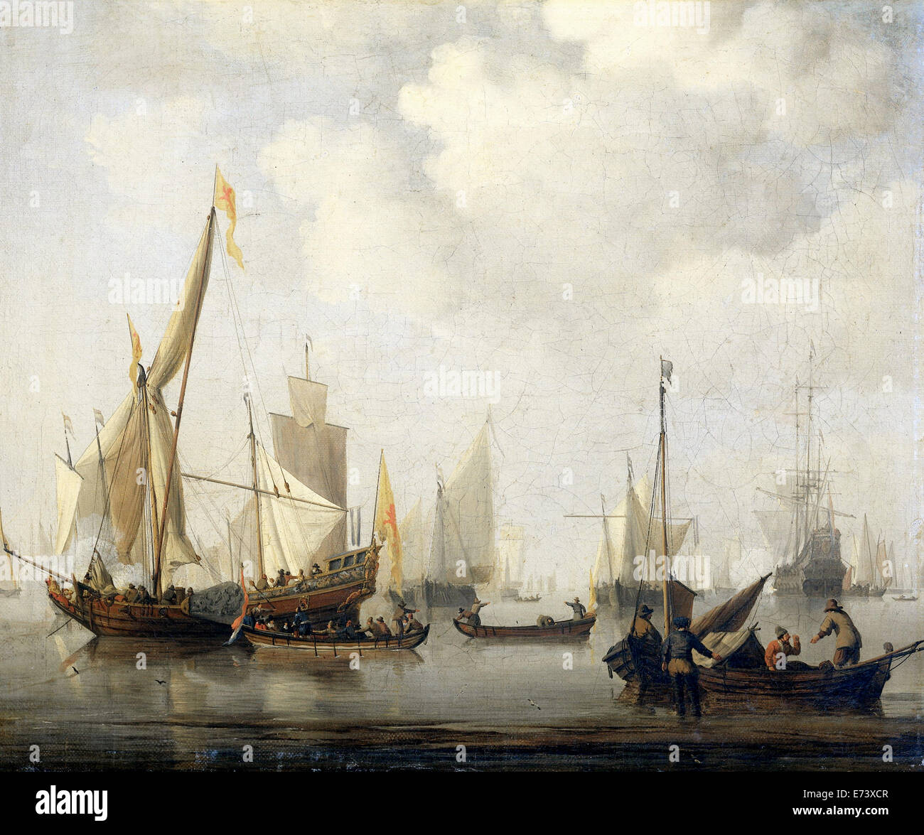 Pot - par Willem van de Velde, 1650-1707 Banque D'Images