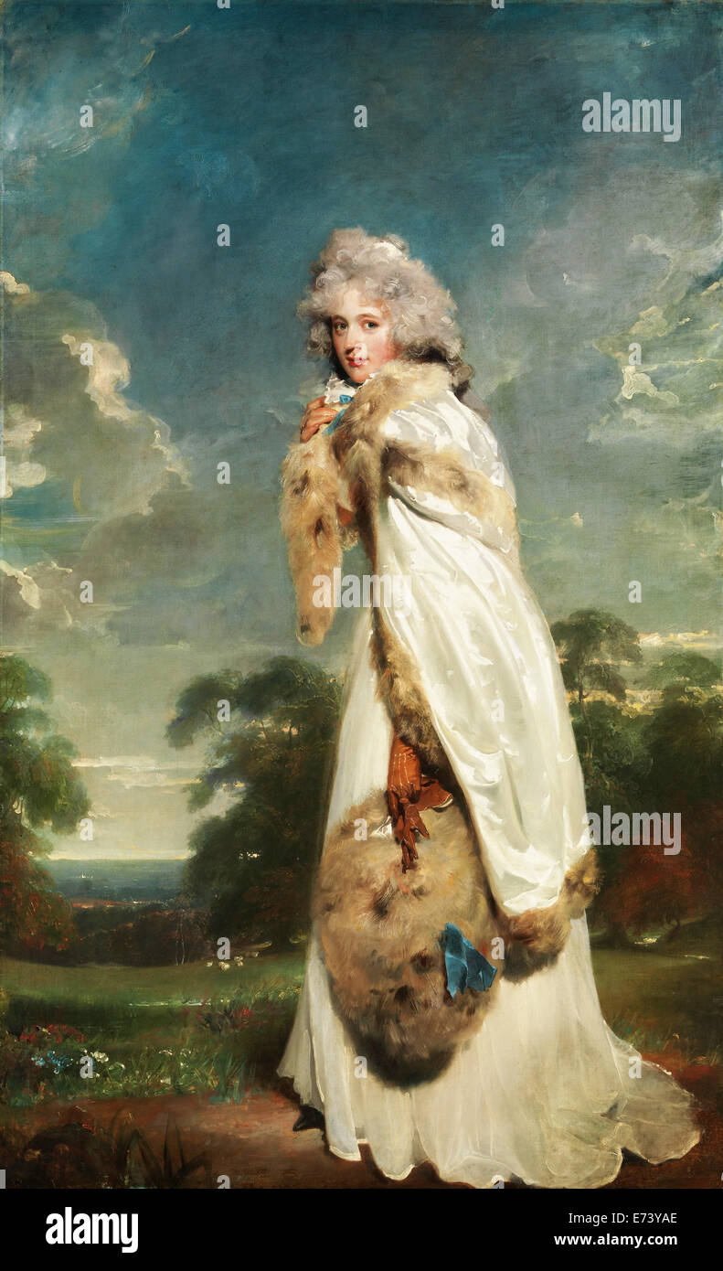 Elizabeth Farren, plus tard Comtesse de Derby - par Thomas Lawrence, 1790 Banque D'Images