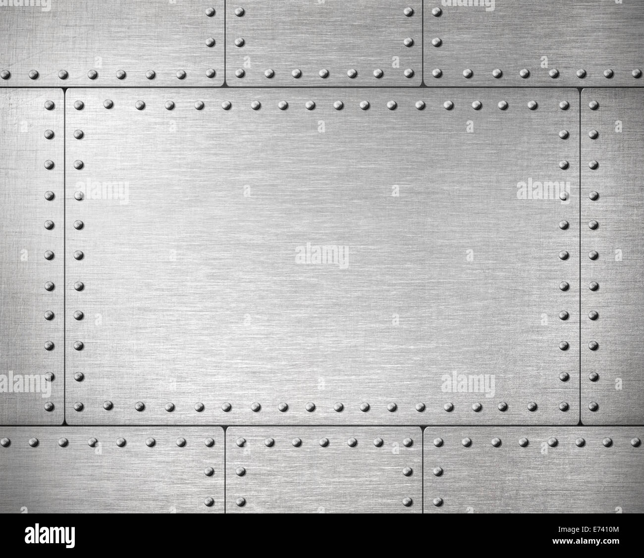 Des plaques de métal avec des rivets background Photo Stock Alamy