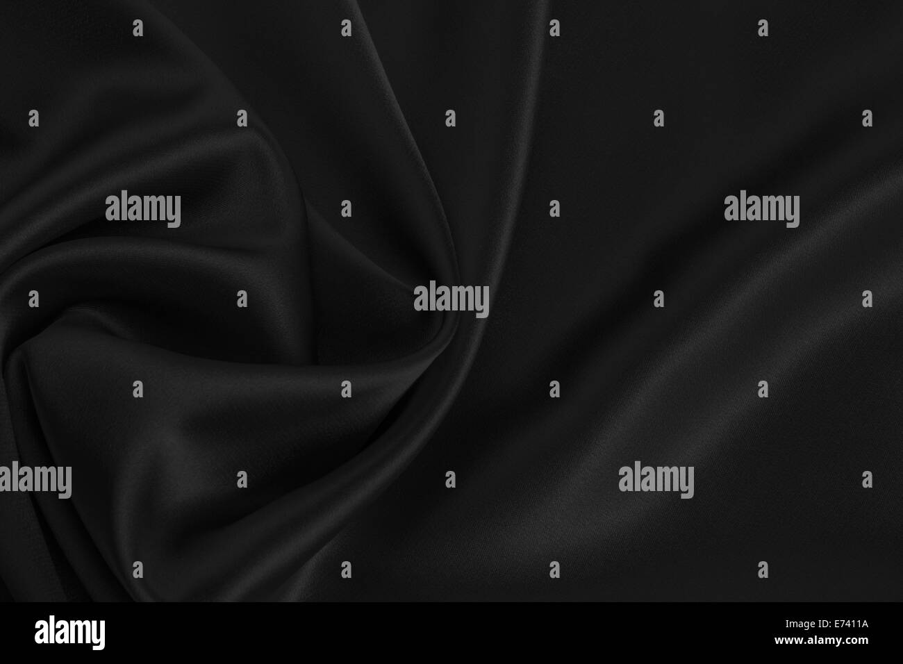L'arrière-plan noir satin ou soie Banque D'Images