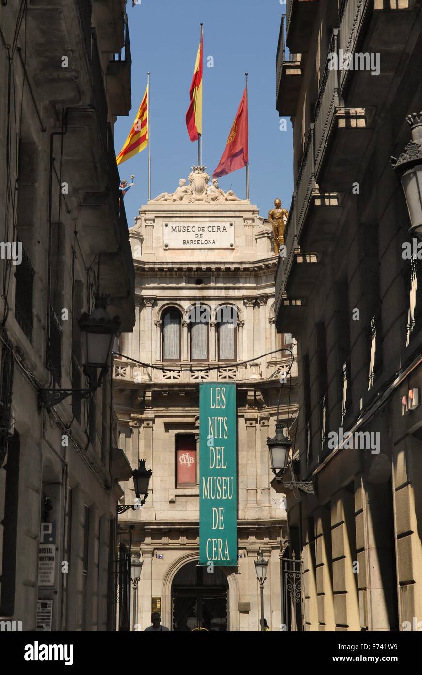 Barcelone (Espagne), devant le Musée des cires dans le district de Ciutat Vella Banque D'Images