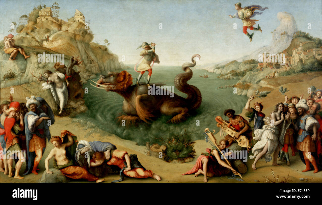 Sauvetage de Persée - Andromède par Piero di Cosimo, 1510 ou 1513 Banque D'Images