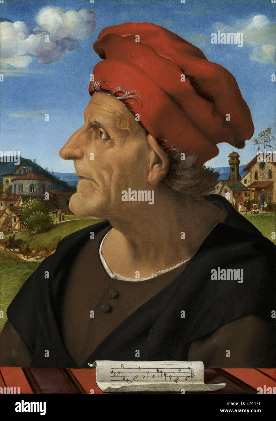 Portrait de Francesco Giamberti da Sangallo - par Piero di Cosimo, 1482 - 1485 Banque D'Images
