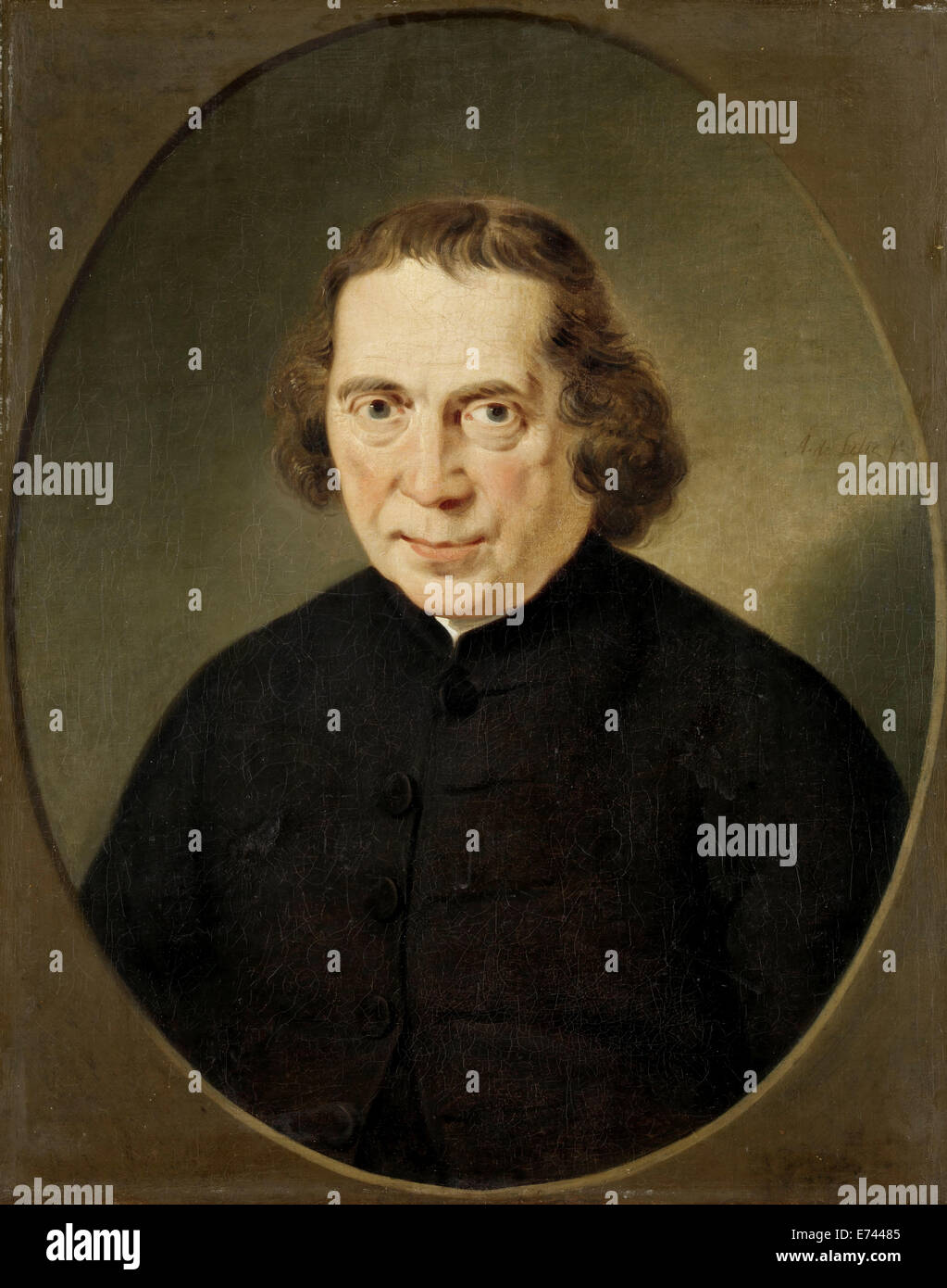 Portrait de Jan Nieuwenhuyzen - Par Adriaan de Lelie, 1780 - 1806 Banque D'Images