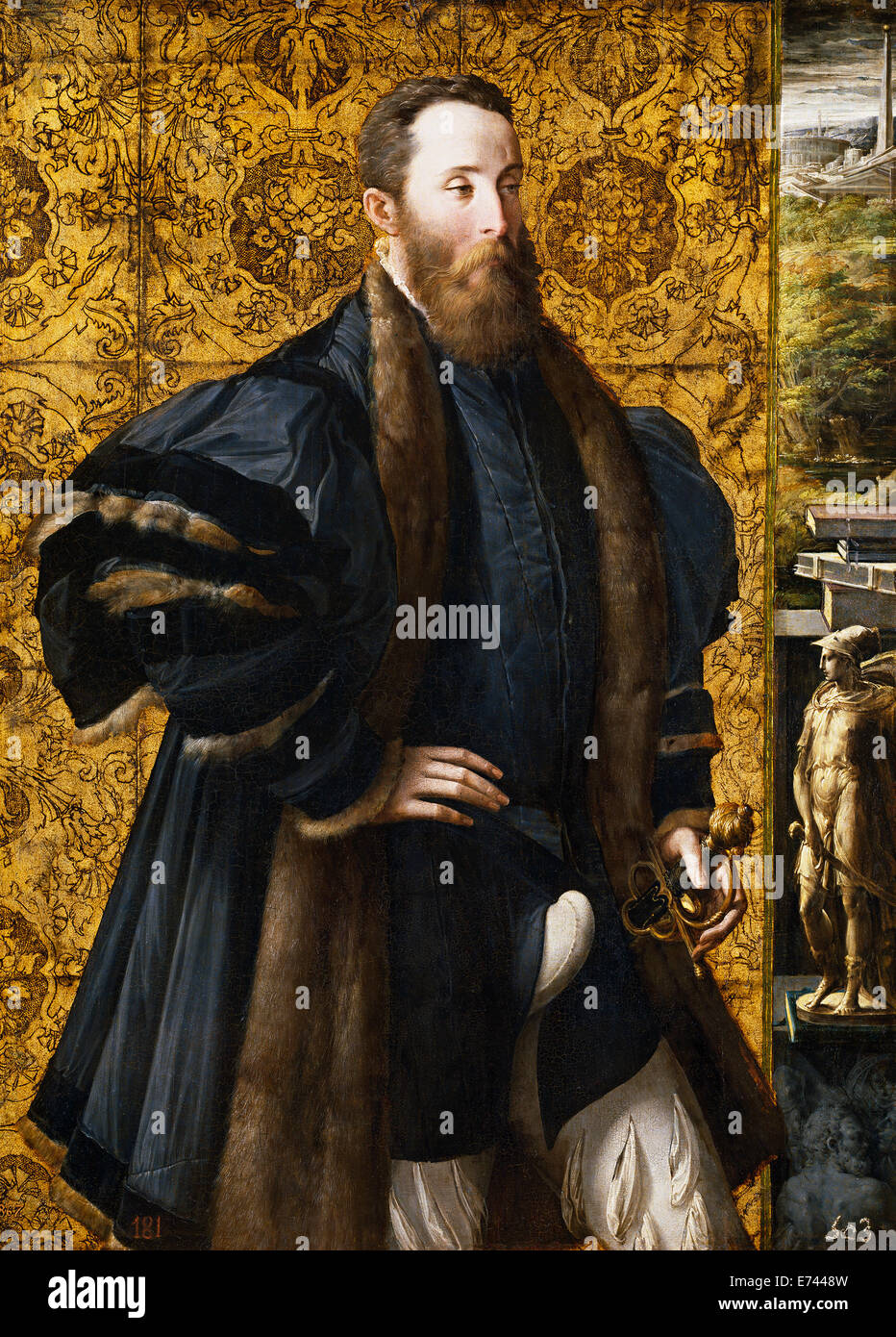 Portrait de Pier Maria Rossi di San Secondo - par Parmigianino, 1539 Banque D'Images