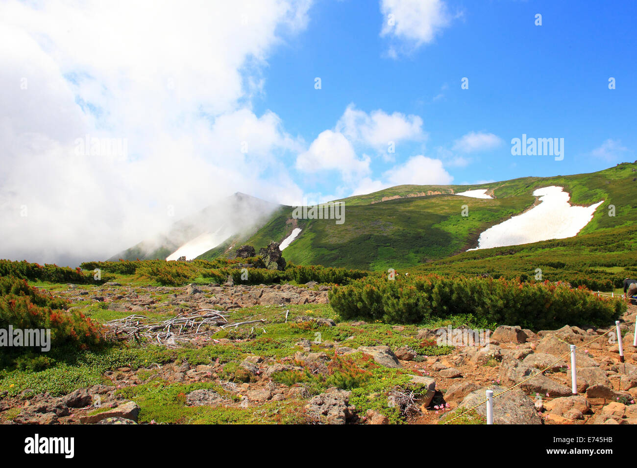 Mt.Akadake Parc National de Daisetsuzan, à Hokkaido, Japon Banque D'Images