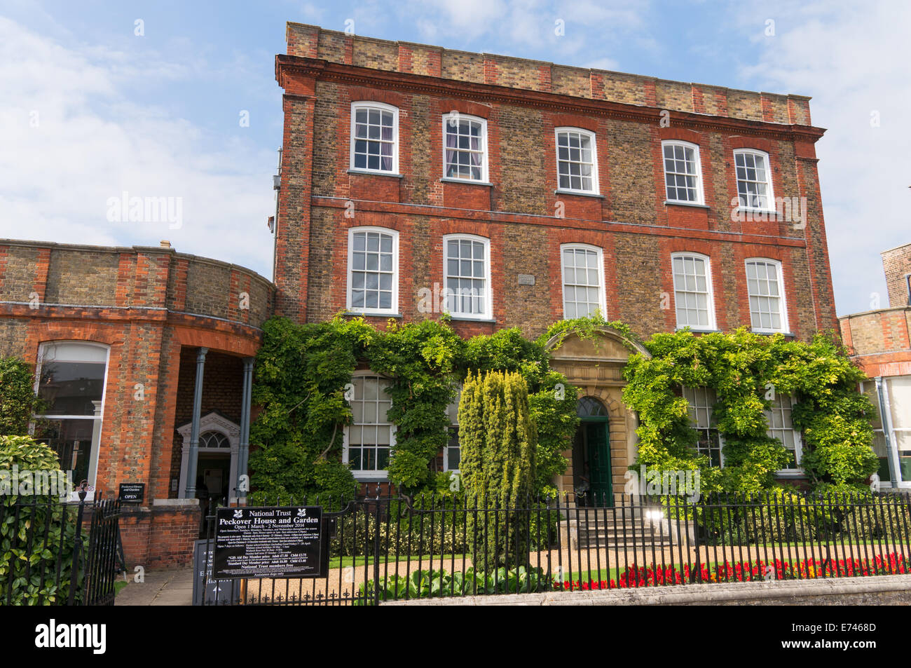 La propriété du National Trust Peckover House, Wisbech, Cambridgeshire, Angleterre, RU Banque D'Images